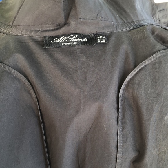 All Saints Vintage Katerina tunic bustle vest 4 8 - Picture 11 of 16